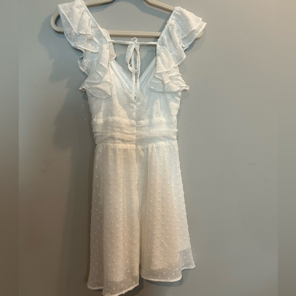 Altar'd State White Ruched Ruffled Sundress - Picture 8 of 10